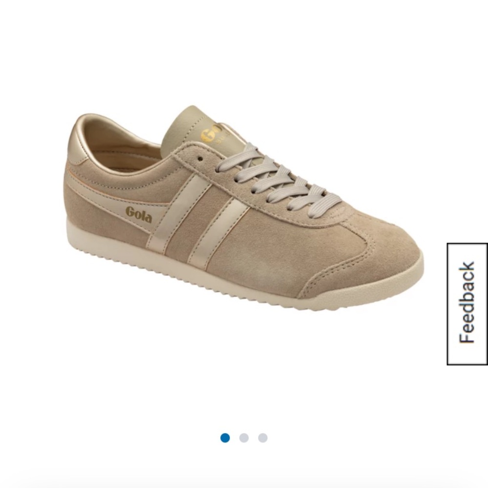 Gola Suede Low-Top Sneaker Bullet Pearl in Bone